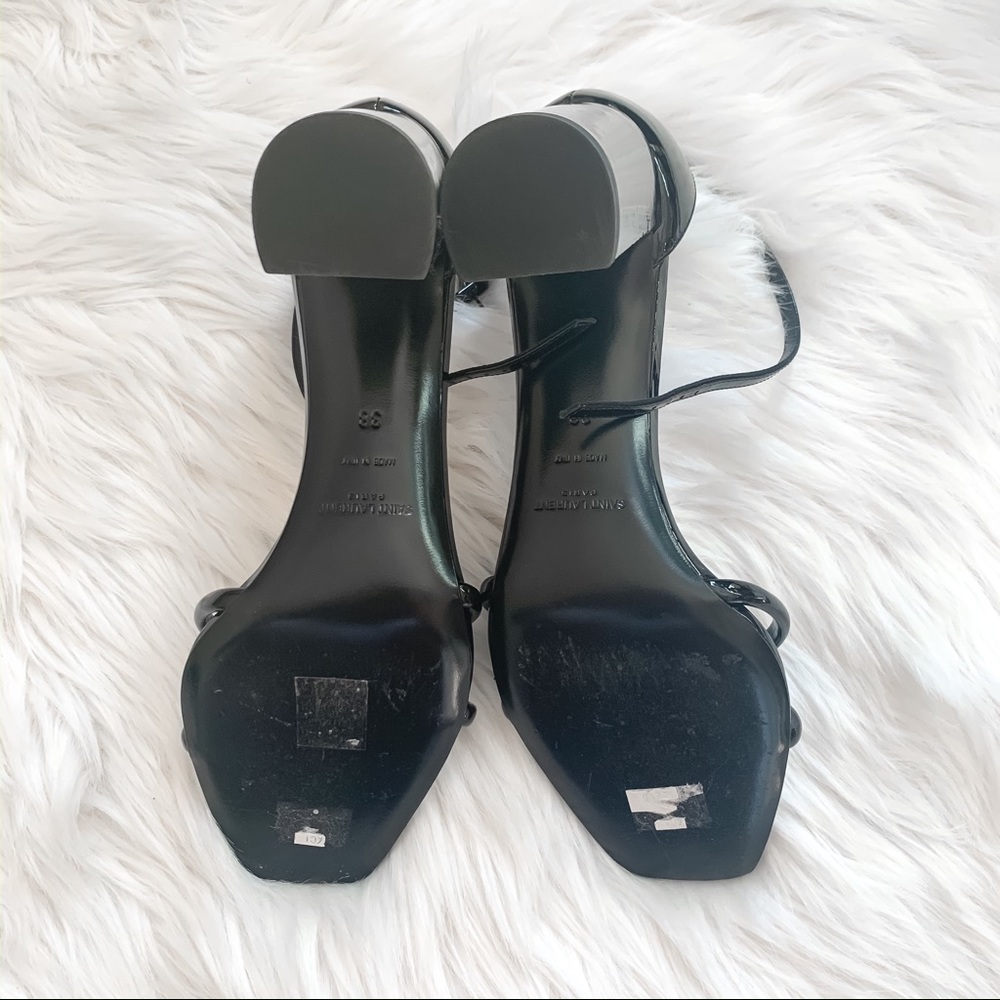 🥰Sold🥰Saint Laurent Monogram Crisscross Sandal - Picture 2 of 4